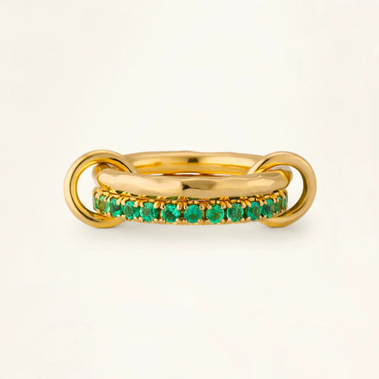 [Royal&Vicky]Viridian Stacked Diamond Ring
