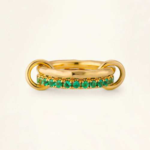[Royal&Vicky]Viridian Stacked Diamond Ring