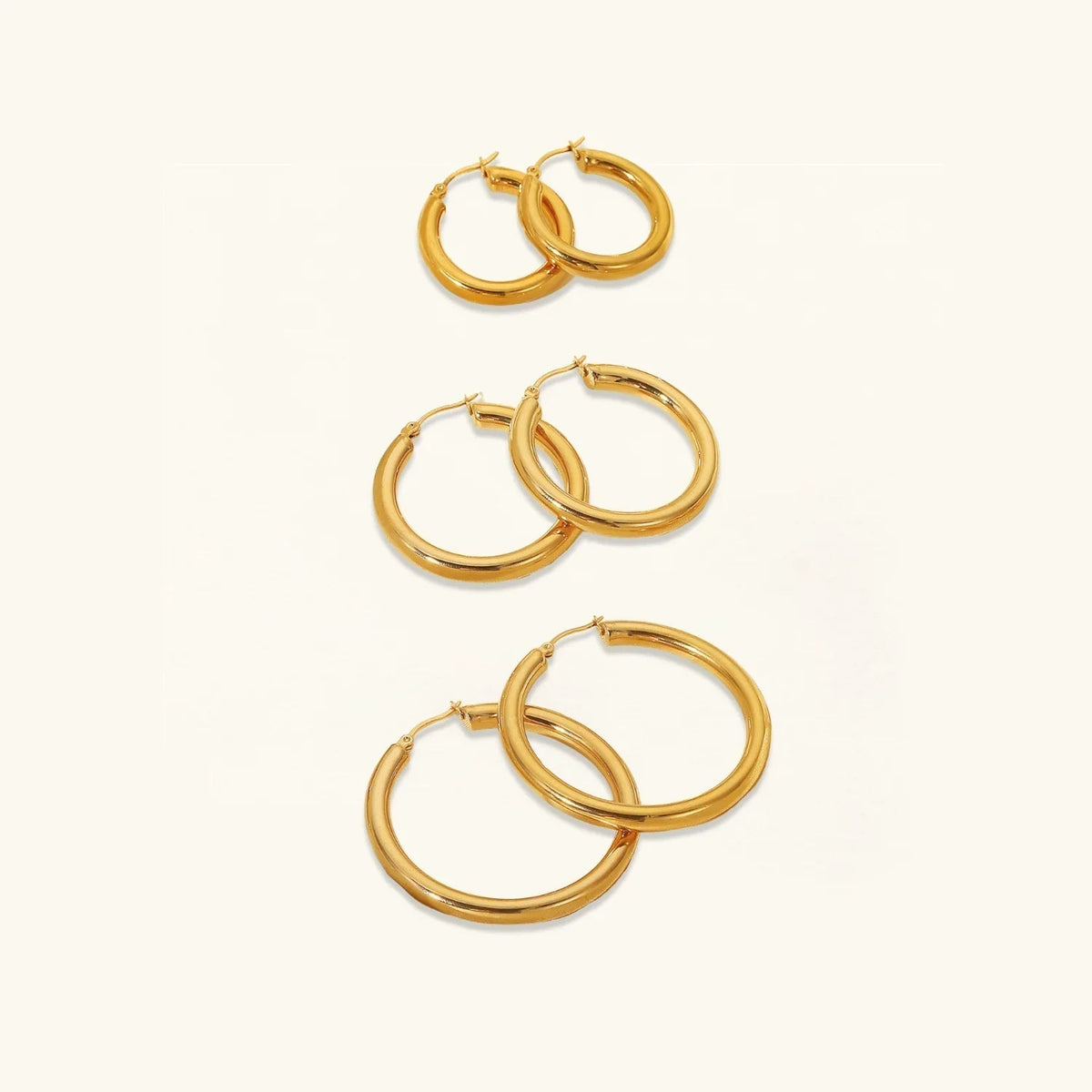 [Royal&Vicky]Wide Hoop Earrings