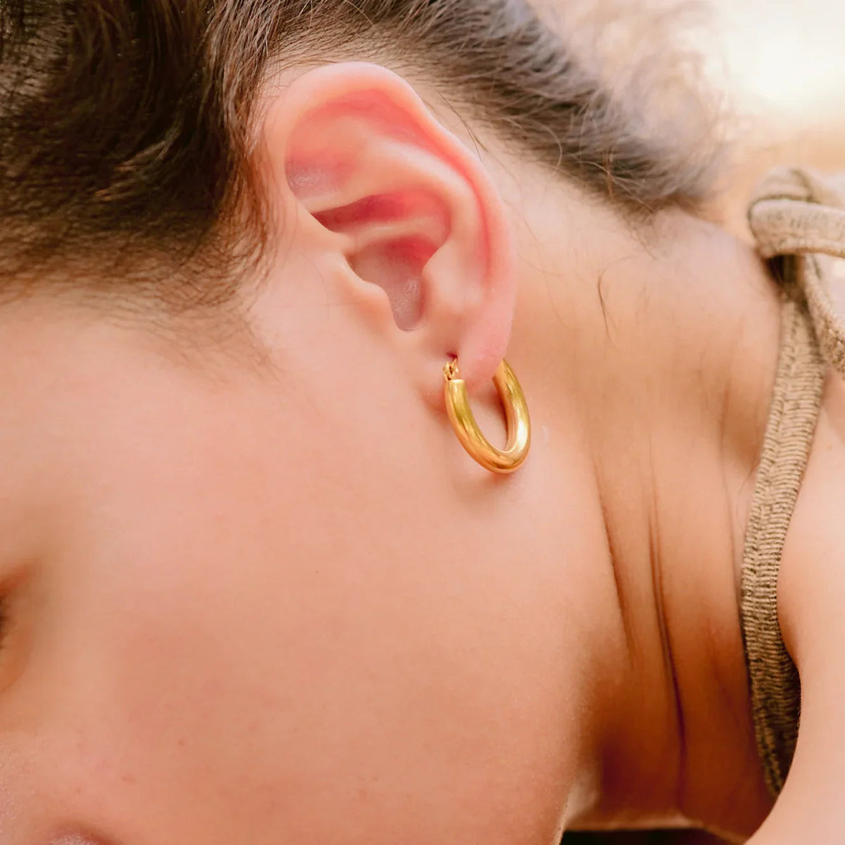 [Royal&Vicky]Wide Hoop Earrings