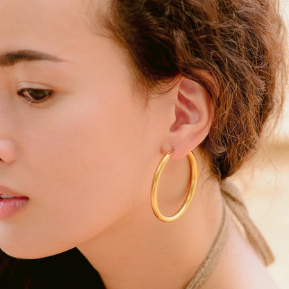 [Royal&Vicky]Wide Hoop Earrings