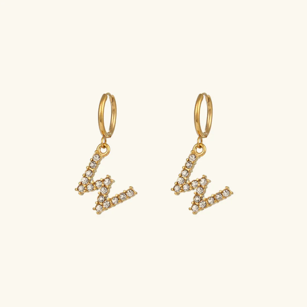 [Royal&Vicky]Wilhemina Initial Letter Earrings