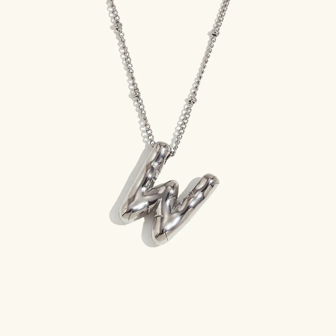 [Royal&Vicky]Balloon Gold Initial Necklace