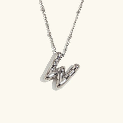 [Royal&Vicky]Balloon Gold Initial Necklace