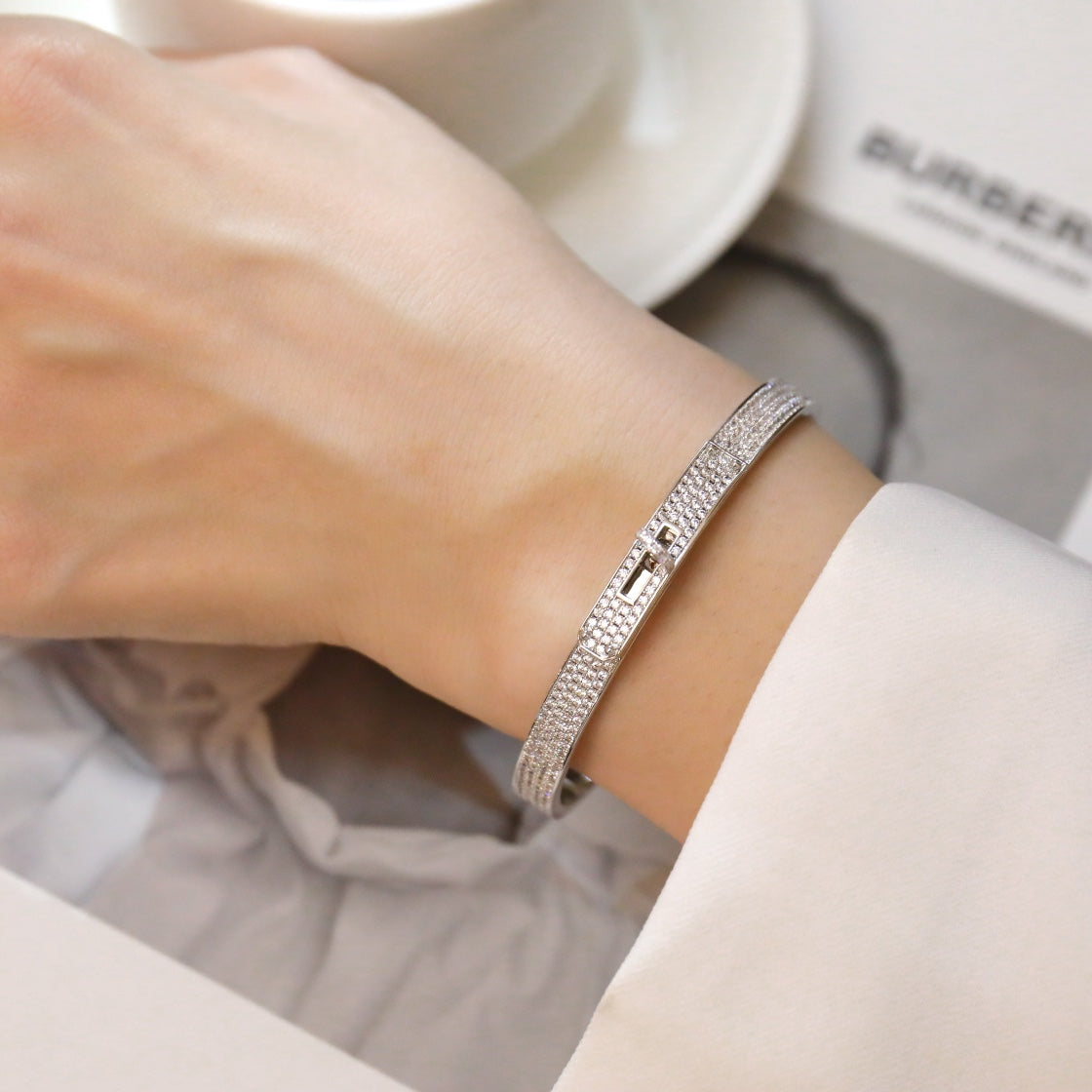 [Royal&Vicky]KELLY BRACELET DIAMOND PAVED