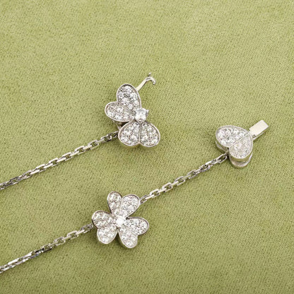 [Royal&Vicky]FRIVOLE SILVER 9 FLOWERS NECKLACE