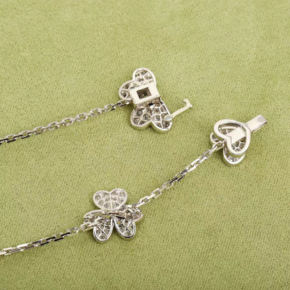 [Royal&Vicky]FRIVOLE SILVER 9 FLOWERS NECKLACE