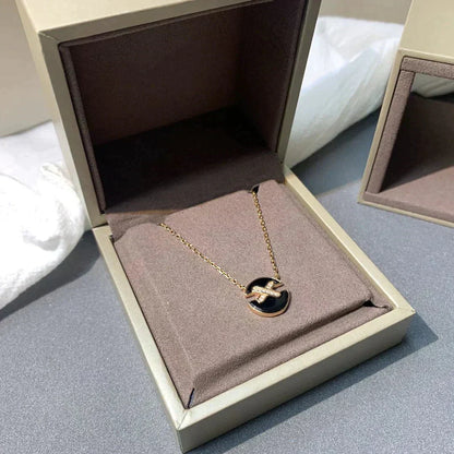 [Royal&Vicky]JEUX DE ROSE GOLD DIAMOND NECKLACE
