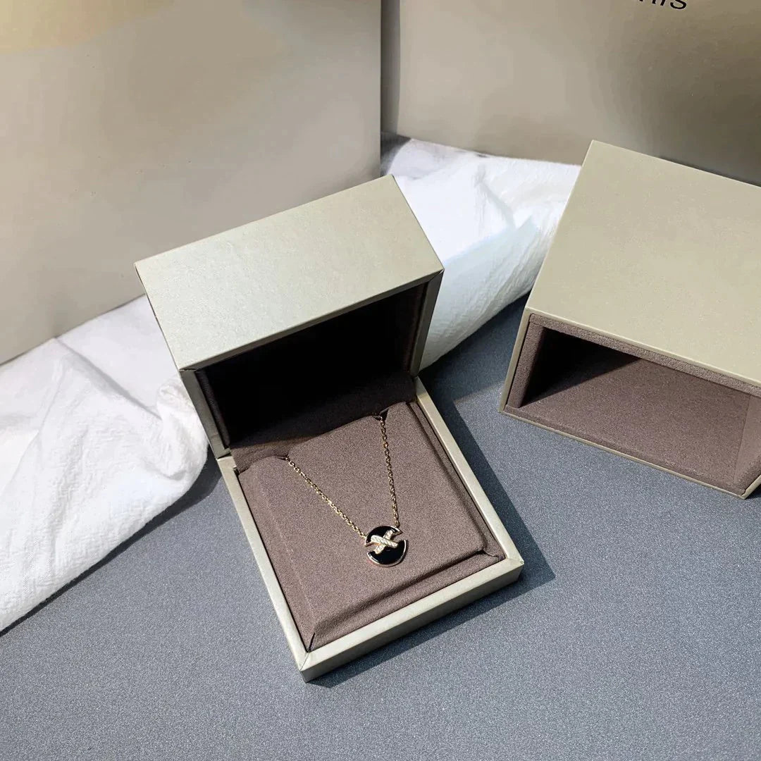 [Royal&Vicky]JEUX DE ROSE GOLD DIAMOND NECKLACE