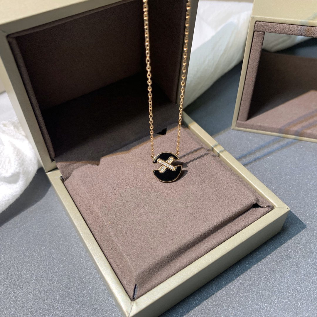 [Royal&Vicky]JEUX DE PINK GOLD DIAMOND NECKLACE