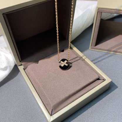 [Royal&Vicky]JEUX DE PINK GOLD DIAMOND NECKLACE