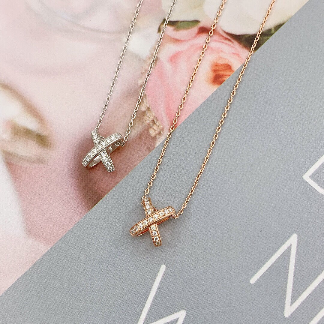 [Royal&Vicky]JEUX DE DIAMOND NECKLACE