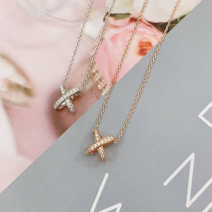 [Royal&Vicky]JEUX DE DIAMOND NECKLACE