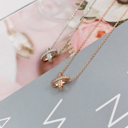 [Royal&Vicky]JEUX DE DIAMOND NECKLACE