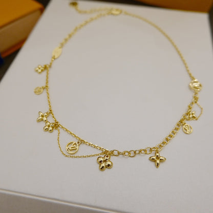 [Royal&Vicky]BLOOMING SUPPLE NECKLACE BRASS