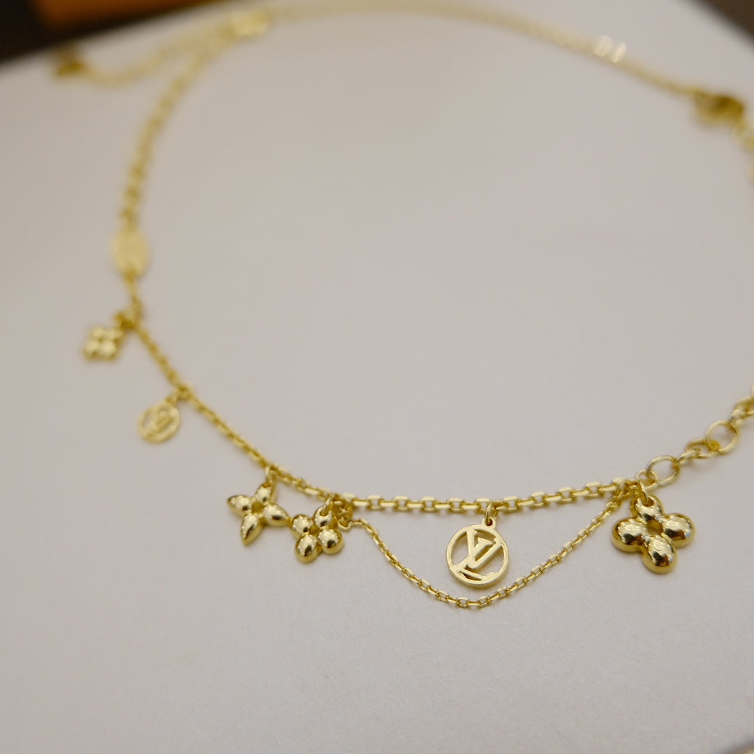 [Royal&Vicky]BLOOMING SUPPLE NECKLACE BRASS
