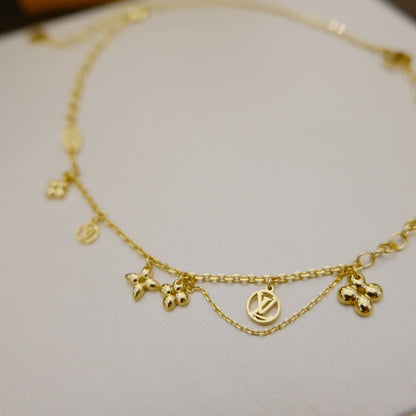 [Royal&Vicky]BLOOMING SUPPLE NECKLACE BRASS