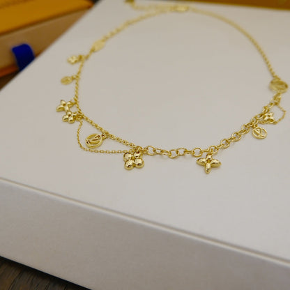 [Royal&Vicky]BLOOMING SUPPLE NECKLACE BRASS