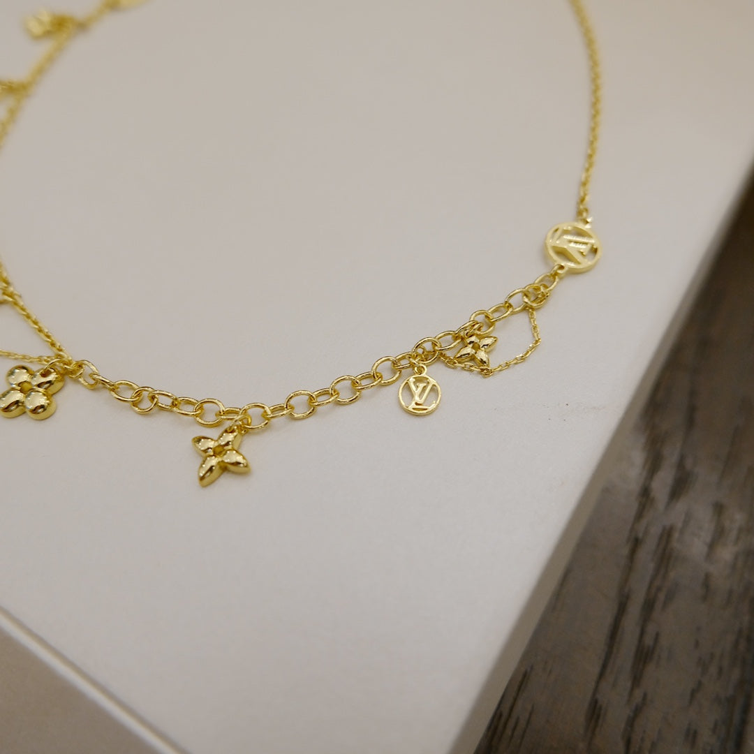 [Royal&Vicky]BLOOMING SUPPLE NECKLACE BRASS