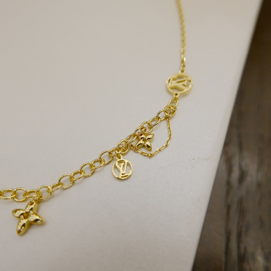 [Royal&Vicky]BLOOMING SUPPLE NECKLACE BRASS