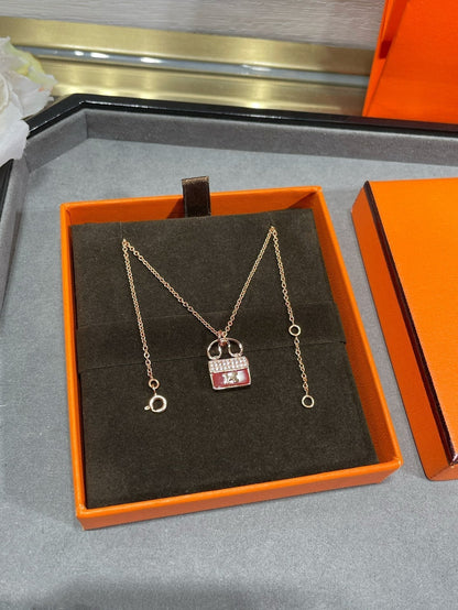 [Royal&Vicky]H CIRCE MOISSANITE PENDANT NECKLACE GOLD