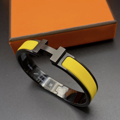[Royal&Vicky]CLIC HM SO BLACK YELLOW BRACELET