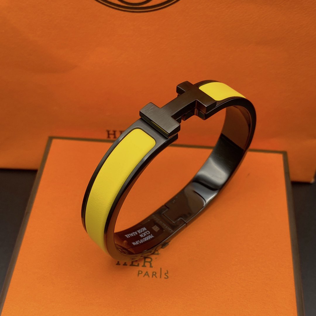 [Royal&Vicky]CLIC HM SO BLACK YELLOW BRACELET
