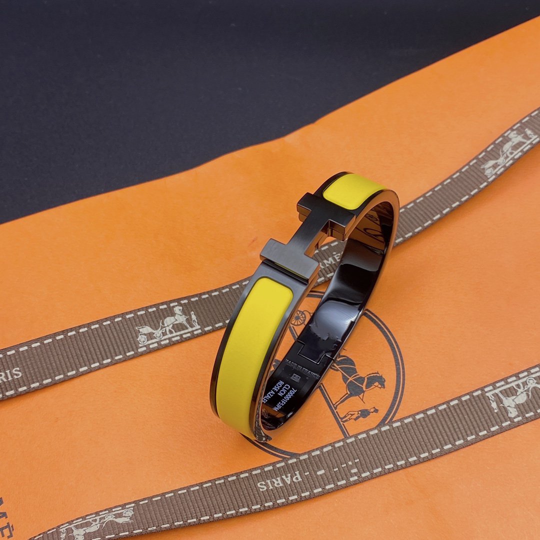 [Royal&Vicky]CLIC HM SO BLACK YELLOW BRACELET