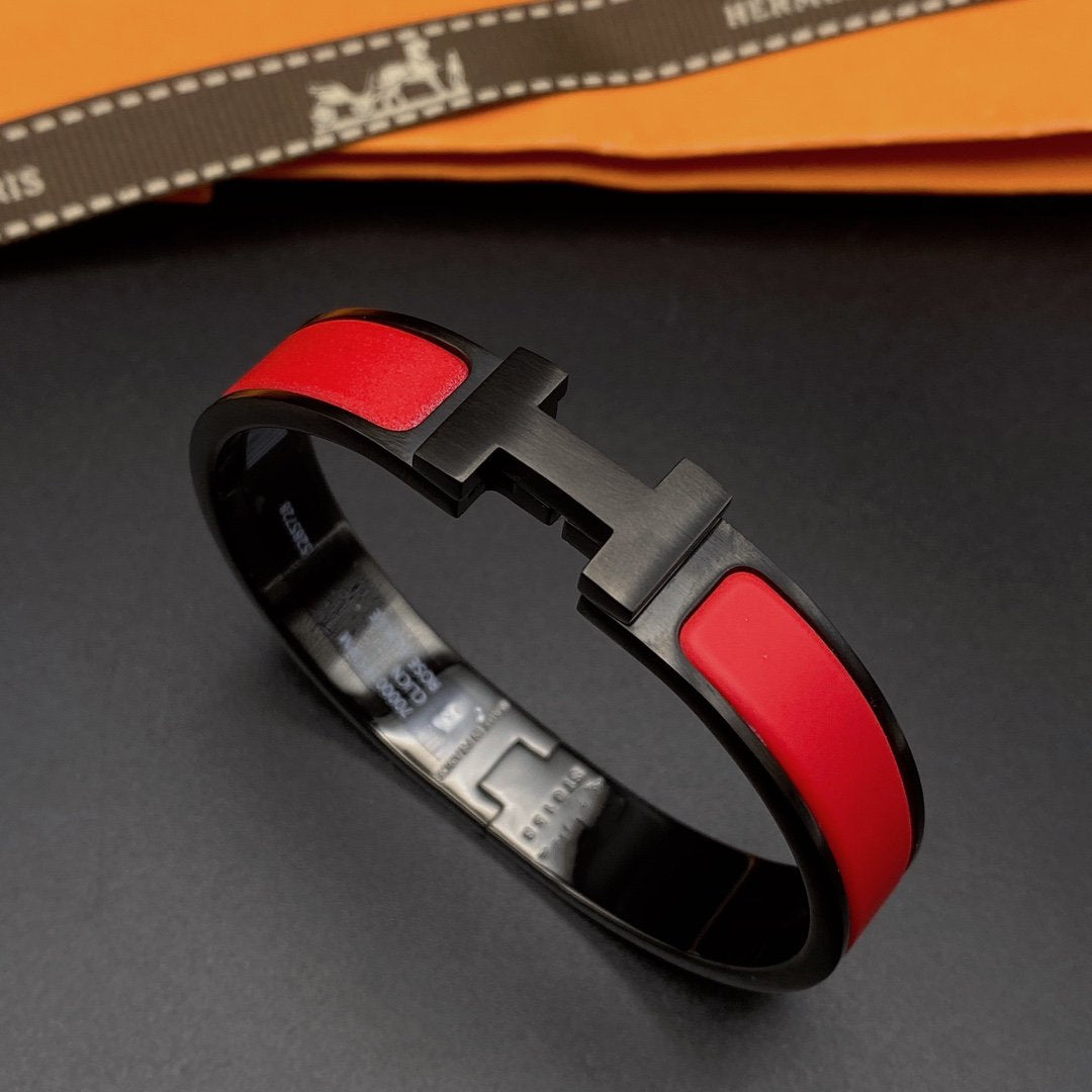 [Royal&Vicky]CLIC HM SO BLACK RED BRACELET