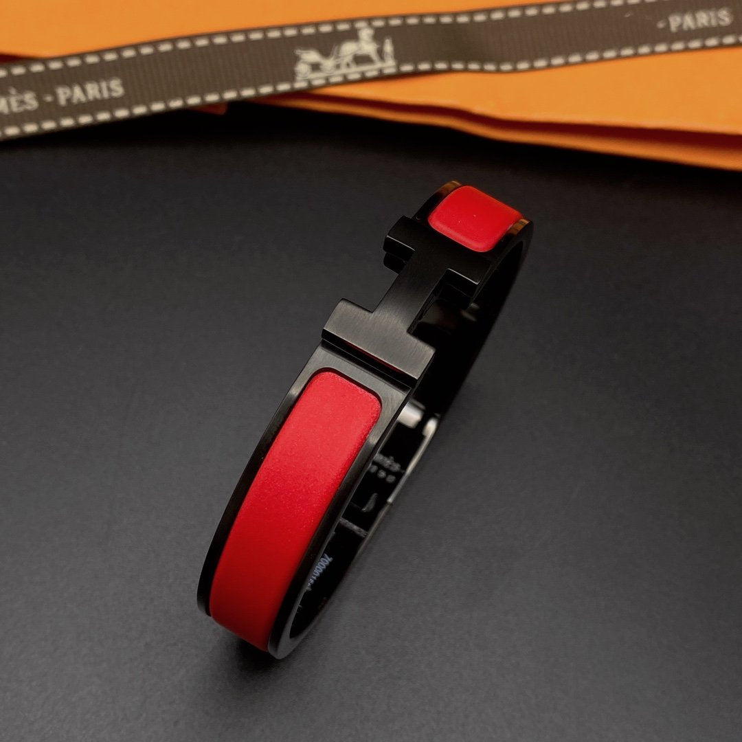 [Royal&Vicky]CLIC HM SO BLACK RED BRACELET