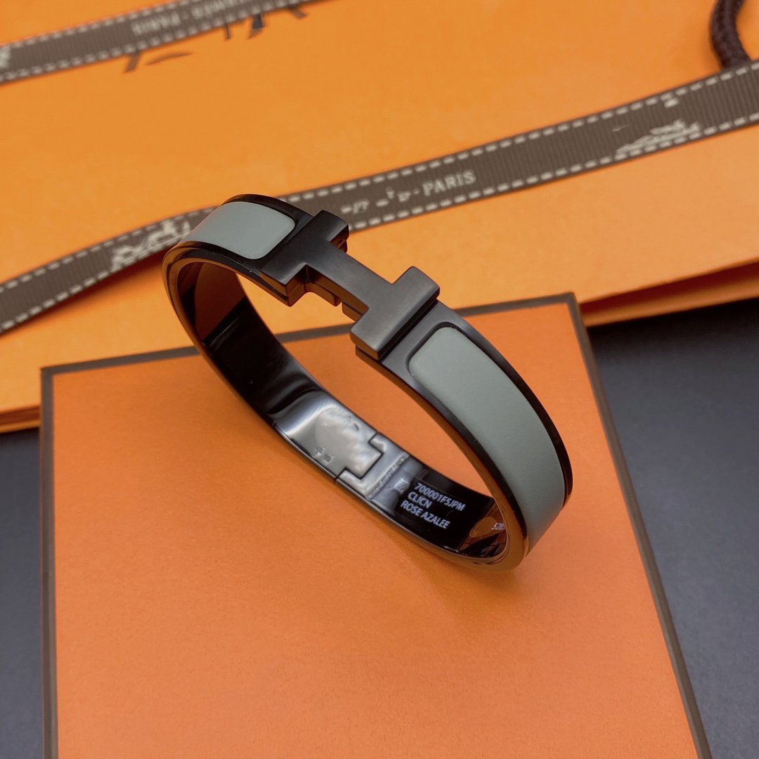 [Royal&Vicky]CLIC HM SO BLACK GREY BRACELET