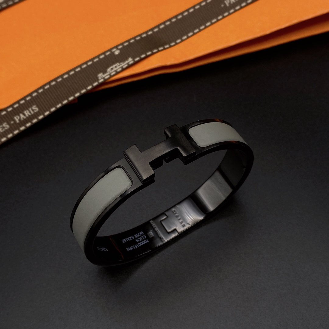 [Royal&Vicky]CLIC HM SO BLACK GREY BRACELET