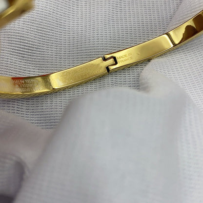 [Royal&Vicky]CLASSIC HM CLIC WHITE 8MM ENAMEL BRACELET