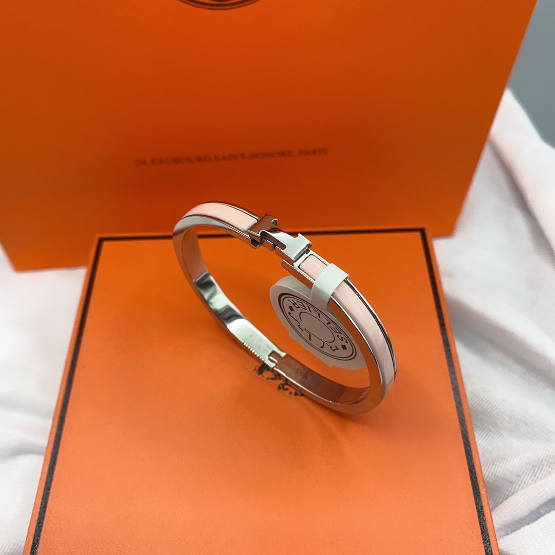 [Royal&Vicky]CLASSIC HM CLIC  PINK 8MM ENAMEL BRACELET