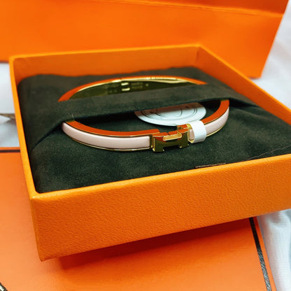 [Royal&Vicky]CLASSIC HM CLIC  PINK 8MM ENAMEL BRACELET
