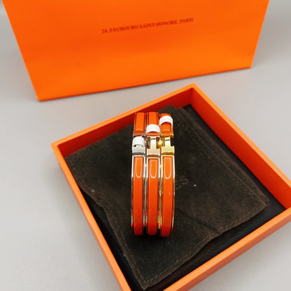 [Royal&Vicky]CLASSIC HM CLIC RED 8MM ENAMEL BRACELET