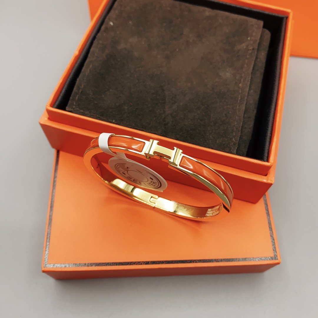 [Royal&Vicky]CLASSIC HM CLIC RED 8MM ENAMEL BRACELET