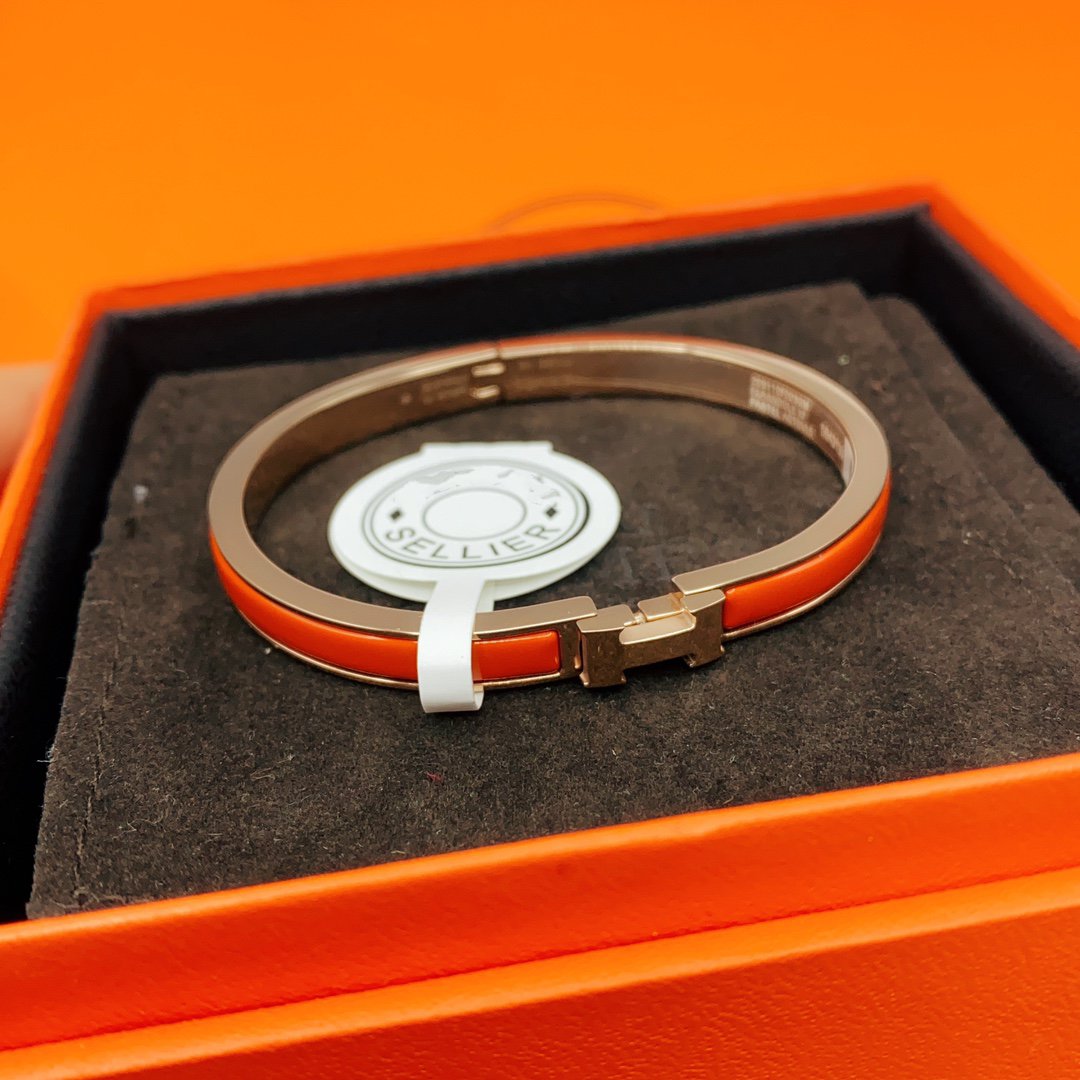 [Royal&Vicky]CLASSIC HM CLIC RED 8MM ENAMEL BRACELET