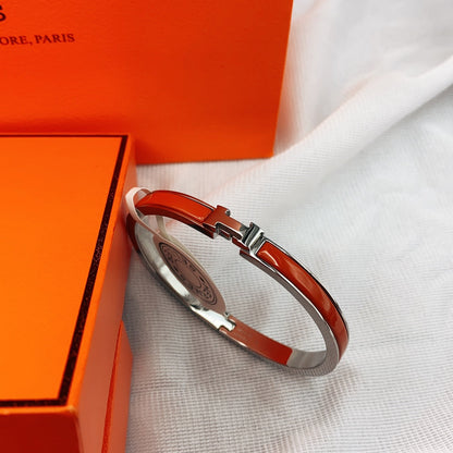 [Royal&Vicky]CLASSIC HM CLIC RED 8MM ENAMEL BRACELET