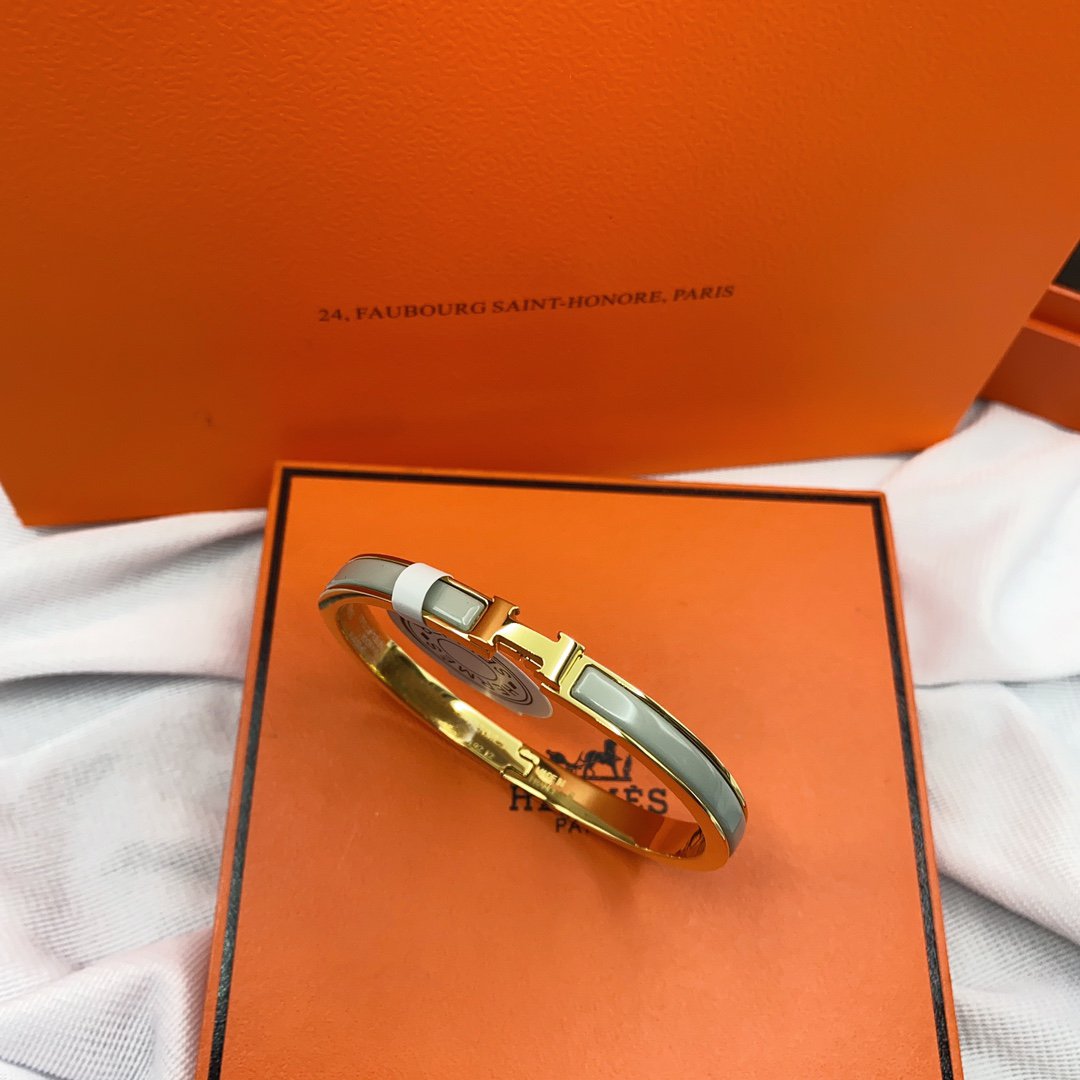 [Royal&Vicky]CLASSIC HM CLIC GREEN 8MM ENAMEL BRACELET