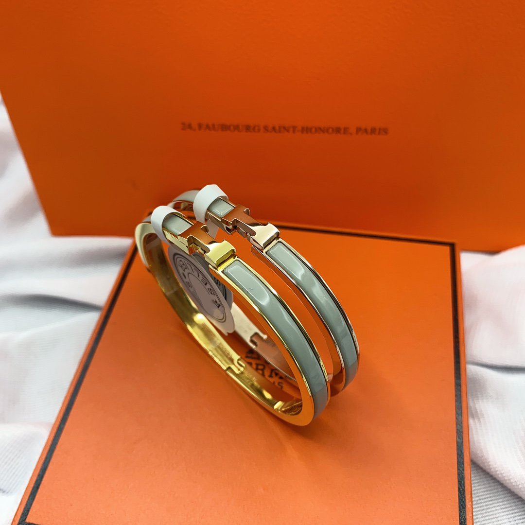 [Royal&Vicky]CLASSIC HM CLIC GREEN 8MM ENAMEL BRACELET