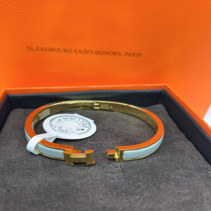 [Royal&Vicky]CLASSIC HM CLIC GREEN 8MM ENAMEL BRACELET