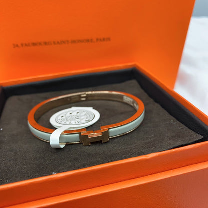 [Royal&Vicky]CLASSIC HM CLIC GREEN 8MM ENAMEL BRACELET