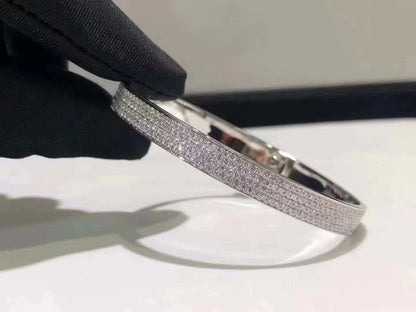 [Royal&Vicky]HM KELLY BRACELET IN SILVER AND FULL PAVE DIAMOND