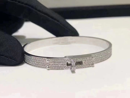 [Royal&Vicky]HM KELLY BRACELET IN SILVER AND FULL PAVE DIAMOND