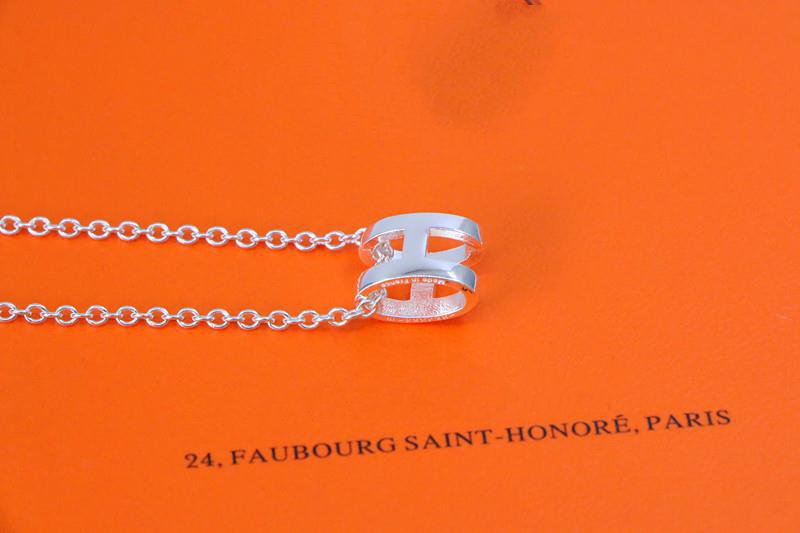 [Royal&Vicky]HM NECKLACE H LETTER OVAL SERIES