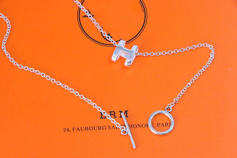 [Royal&Vicky]HM NECKLACE H LETTER OVAL SERIES