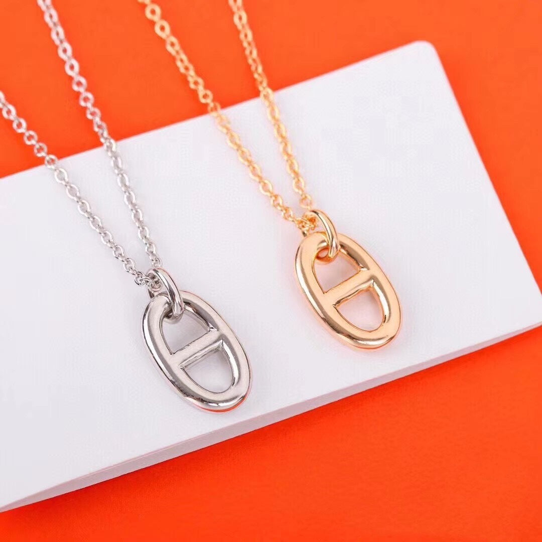 [Royal&Vicky]HM PIG NOSE NECKLACE