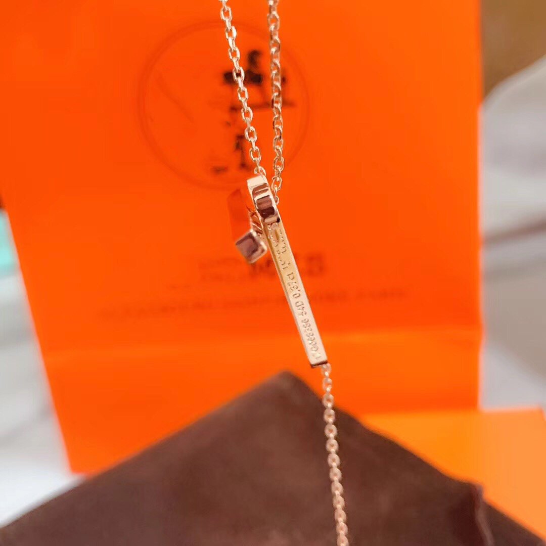 [Royal&Vicky]HM NECKLACE PLATINUM ROSE GOLD DIAMOND