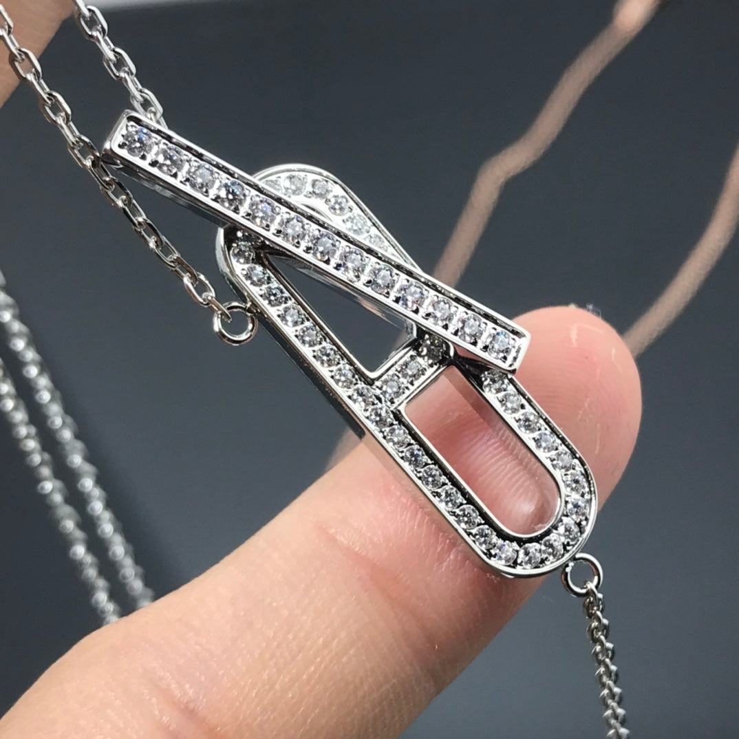 [Royal&Vicky]HM NECKLACE PLATINUM ROSE GOLD DIAMOND